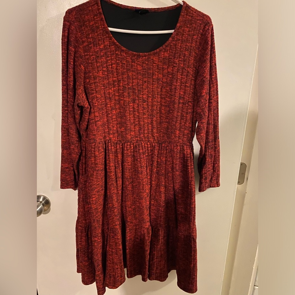 Torrid Red and Black Knit Top